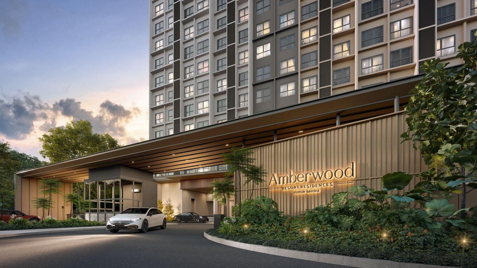 Artist impression of Amberwood arrival frontage