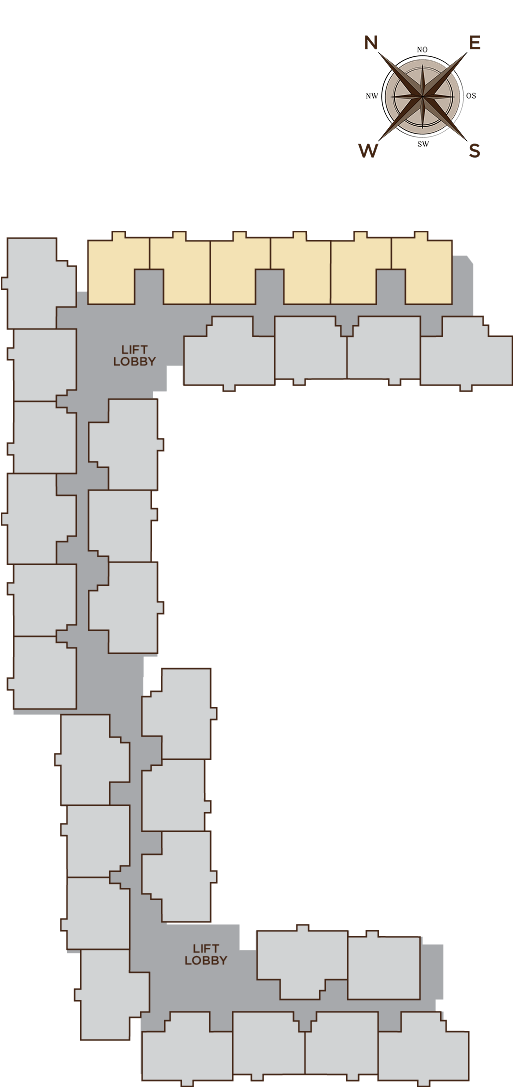 Type A highlighted site plan